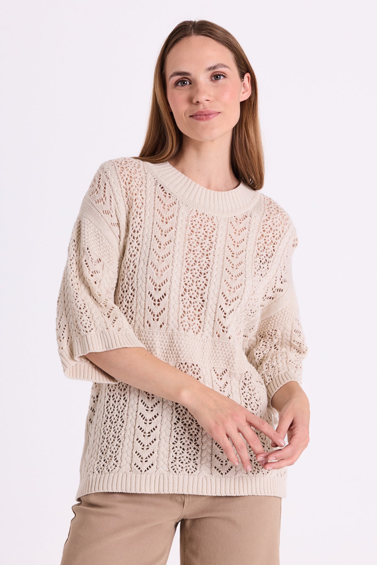 FQARWEN-PULLOVER Beige