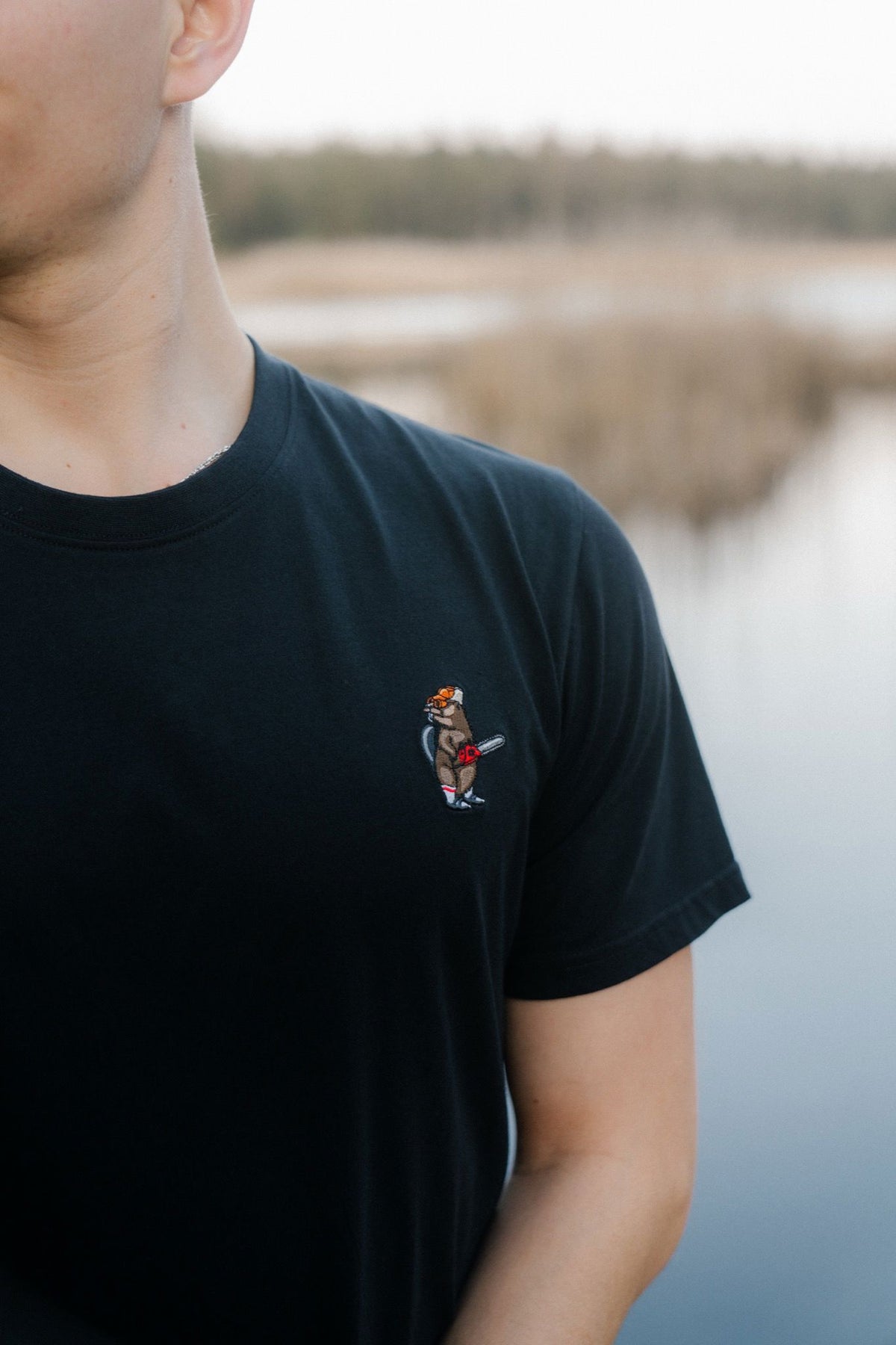 Mini Lazy Lumber T-Shirt Sort
