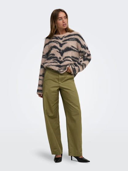 Jdycecilie L/s On Animal Pullover Knt