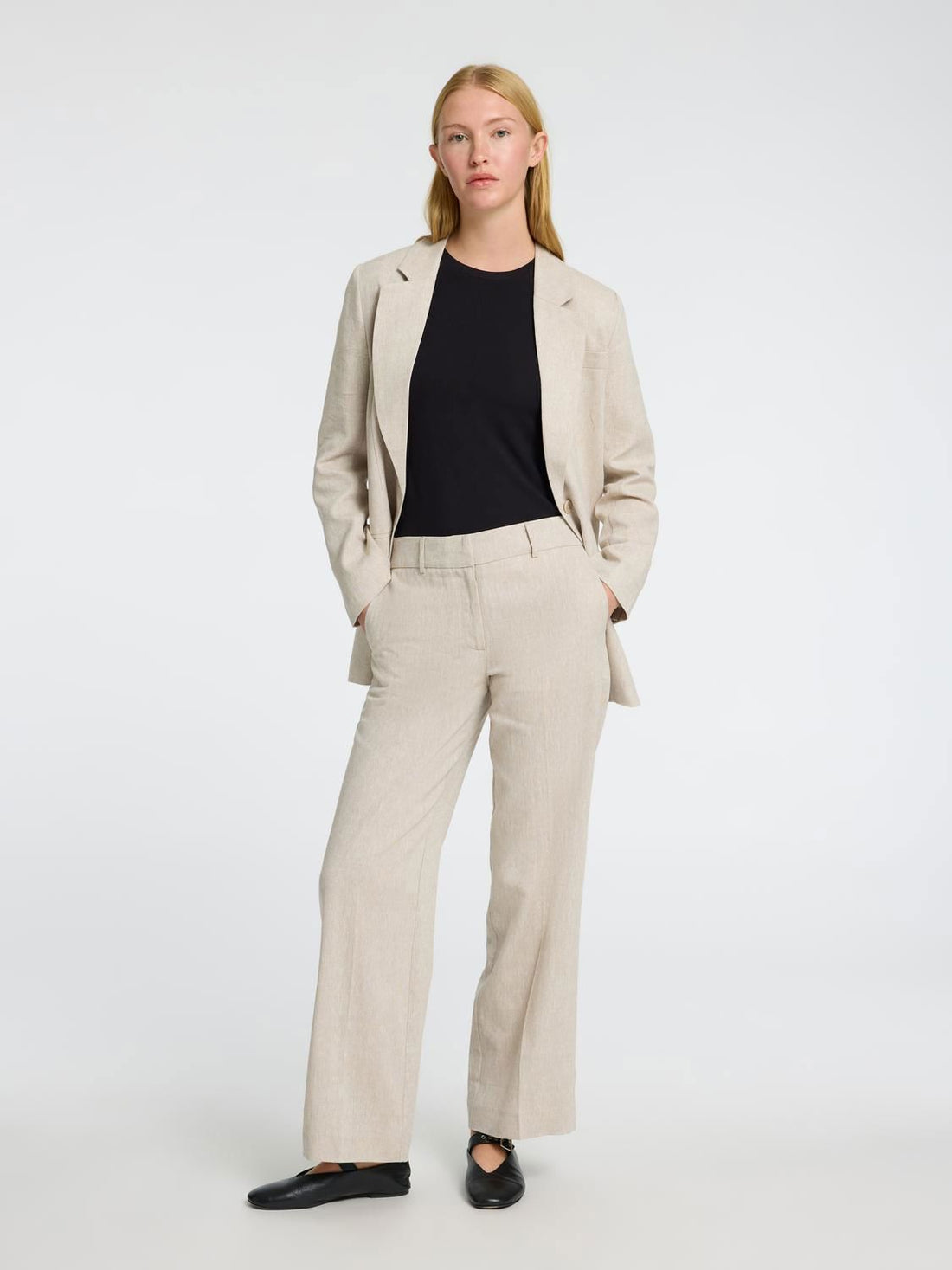 Slwtania-Rita Mw Wide Pant Noos Beige