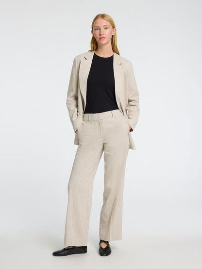 Slwtania-Rita Mw Wide Pant Noos Beige