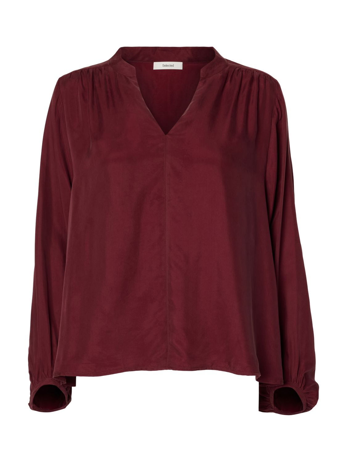 Slwmila Ls Relaxed Ls Top Burgunder
