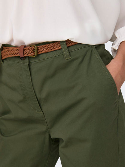 Jdychicago Mw Belt Chino Pants Wvn Noos Grønn