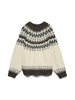 Vmjuliana Ls O-Neck Pullover Boo Grå