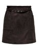 Onldiane Heidi Life Faux Suede Skirt Otw Brun