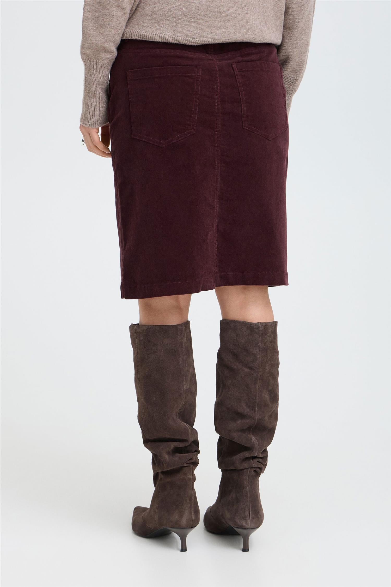 Pzsally Skirt Burgunder