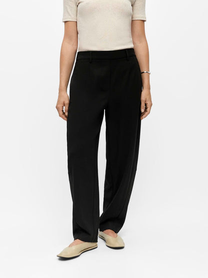 Objlisa Hw Ankle Barrel Pant Noos Sort