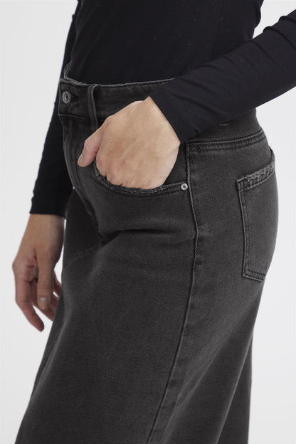 SBRIMOTA DENIM SKIRT Svart