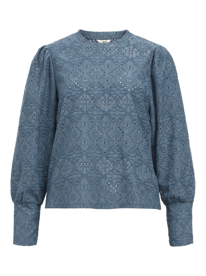 Objfeodora L/s Top Noos Mørkelilla