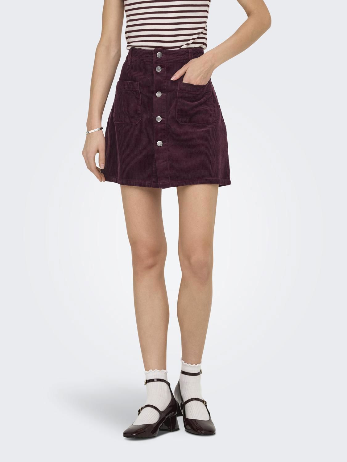 Jdyshiraz Corduroy Skirt Pnt Noos Lilla