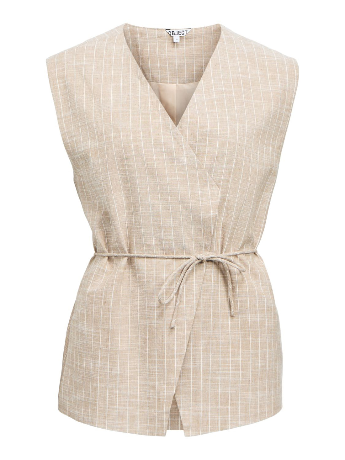 Objpaula Yui Lo Waistcoat 144 Grå