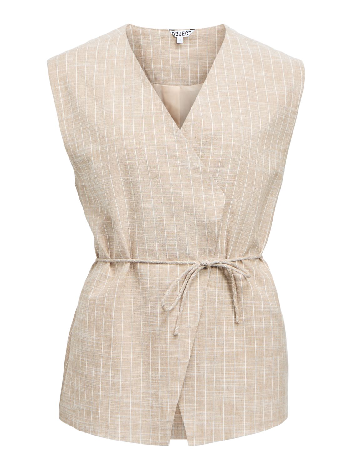 Objpaula Yui Lo Waistcoat 144 Grå