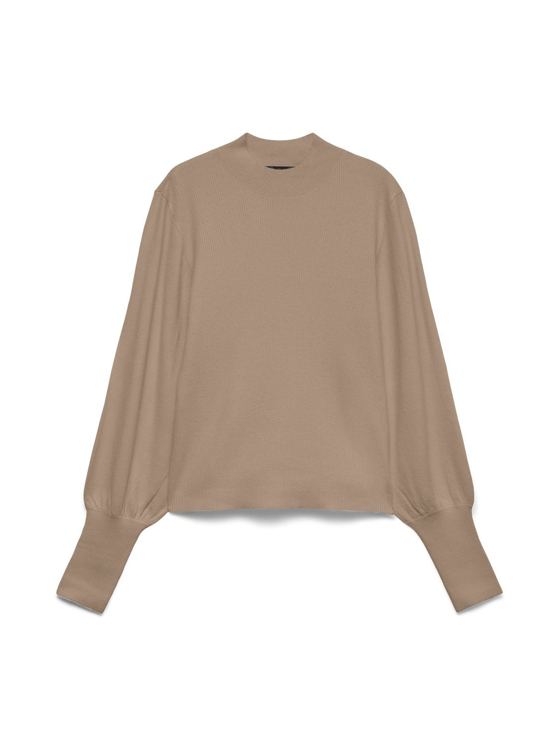 Vmhollykaris Ls Funnelneck Pullover Boo Beige