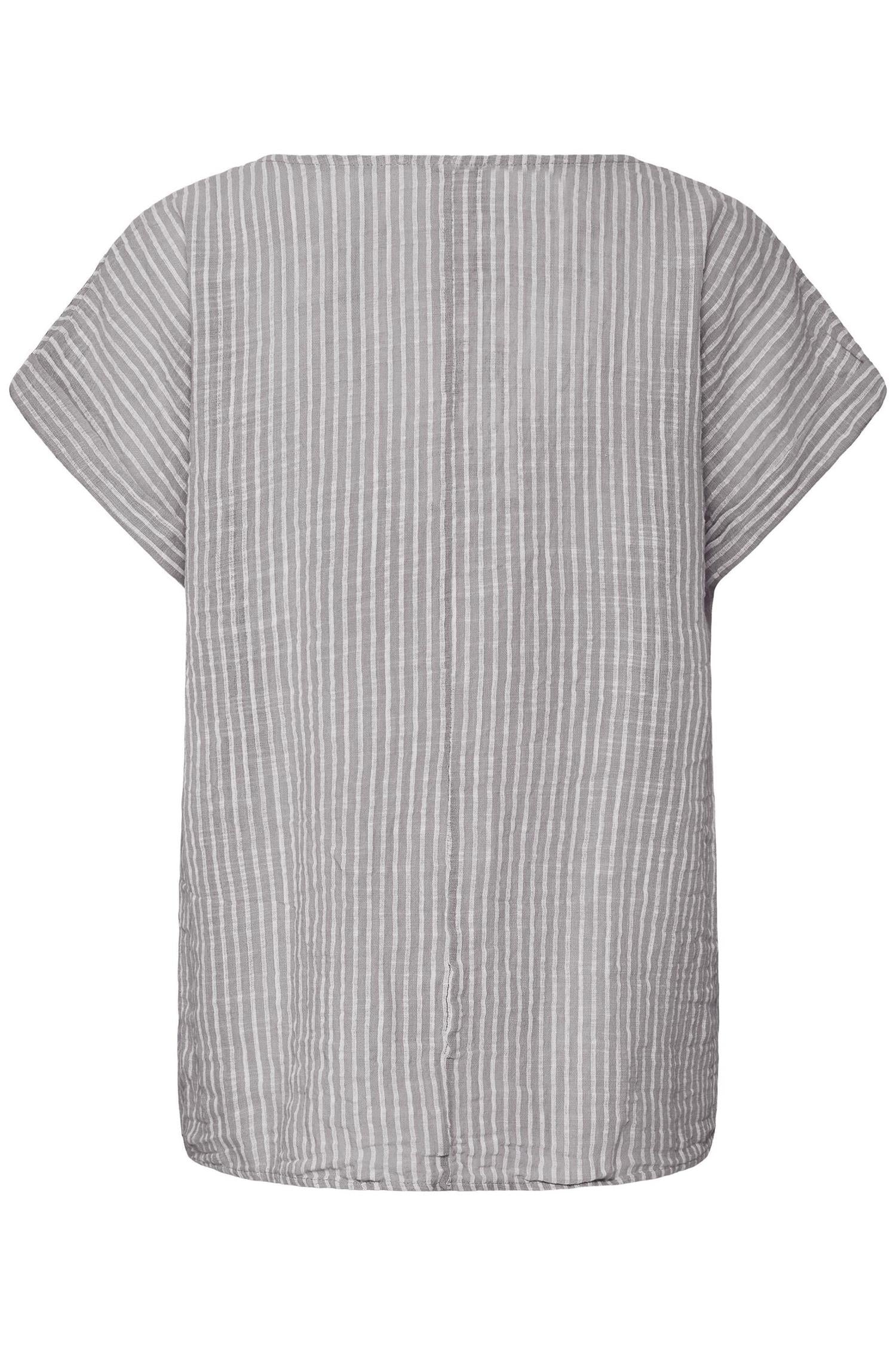 Sbxalexa Ss Stripe Tee Grå