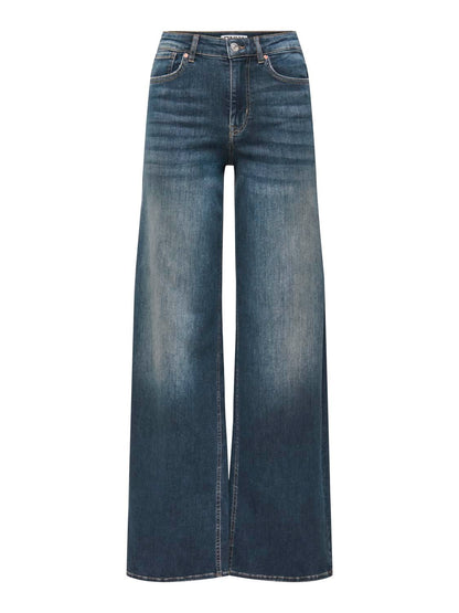 Onlmadison Blush Hw Wide Dnm Dot529 Noos Blå