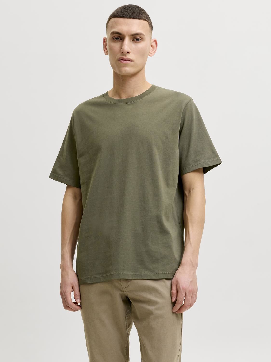 Jororganic Basic Tee Ss O-Neck Noos Grønn