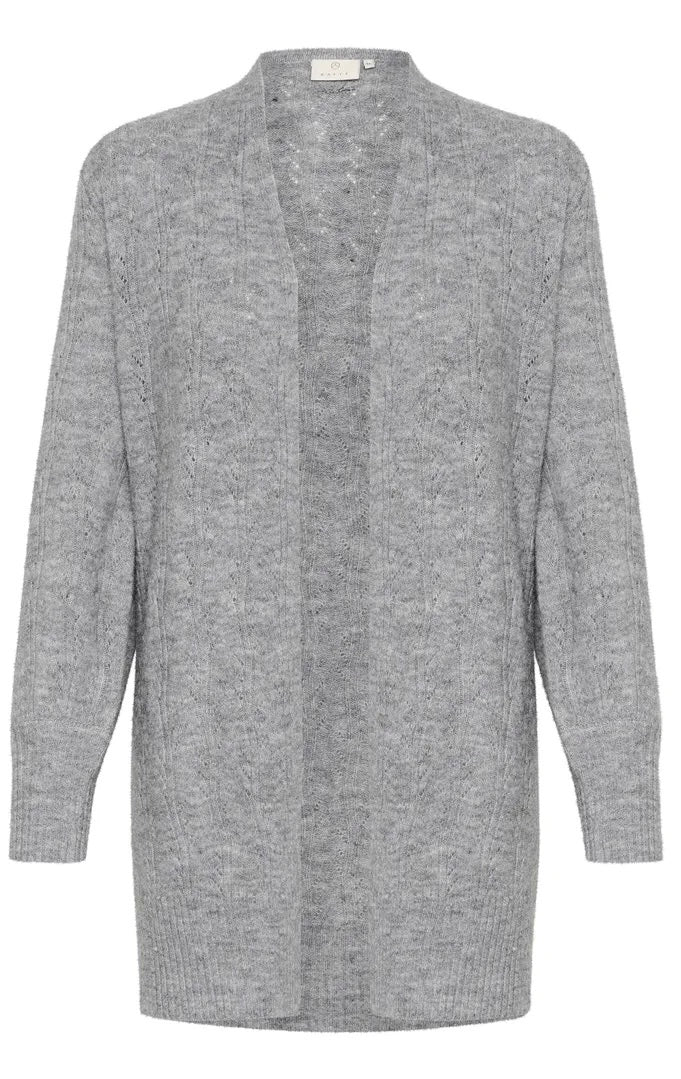 KATELLA KNIT CARDIGAN Lysegrå