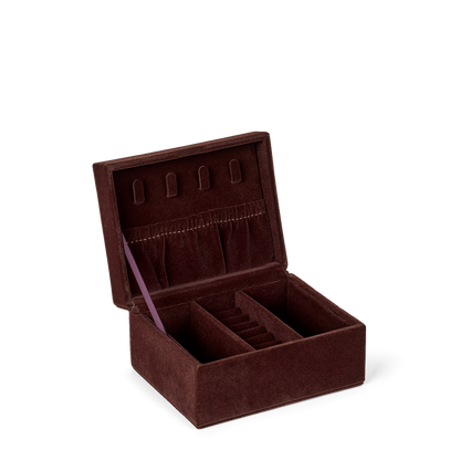 Day Velvet Jewelry Case Small Burgunder