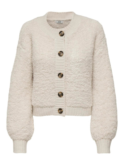 Jdyeira Life L/s Oneck Cardigan Knt Noos Lysegrå