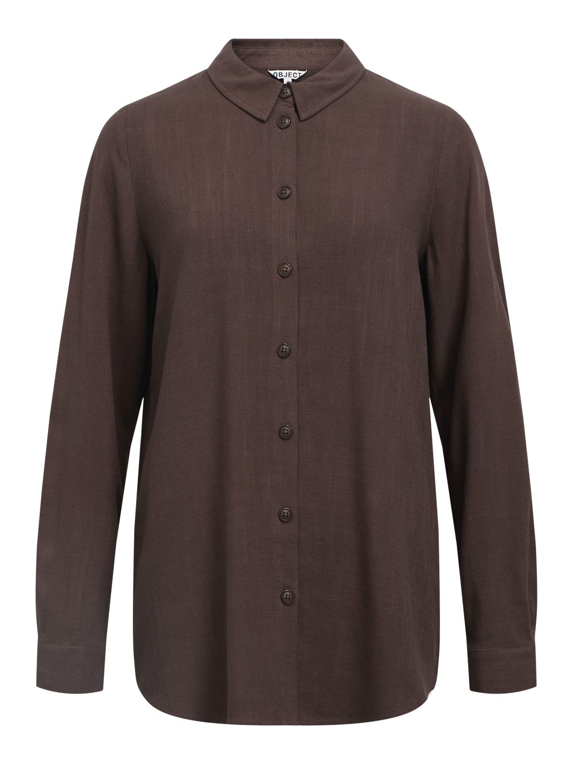 Objsanne L/s Shirt Noos Brun