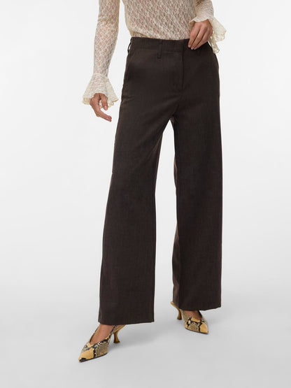 Vmbestie Hw Wide Pant Noos Brun