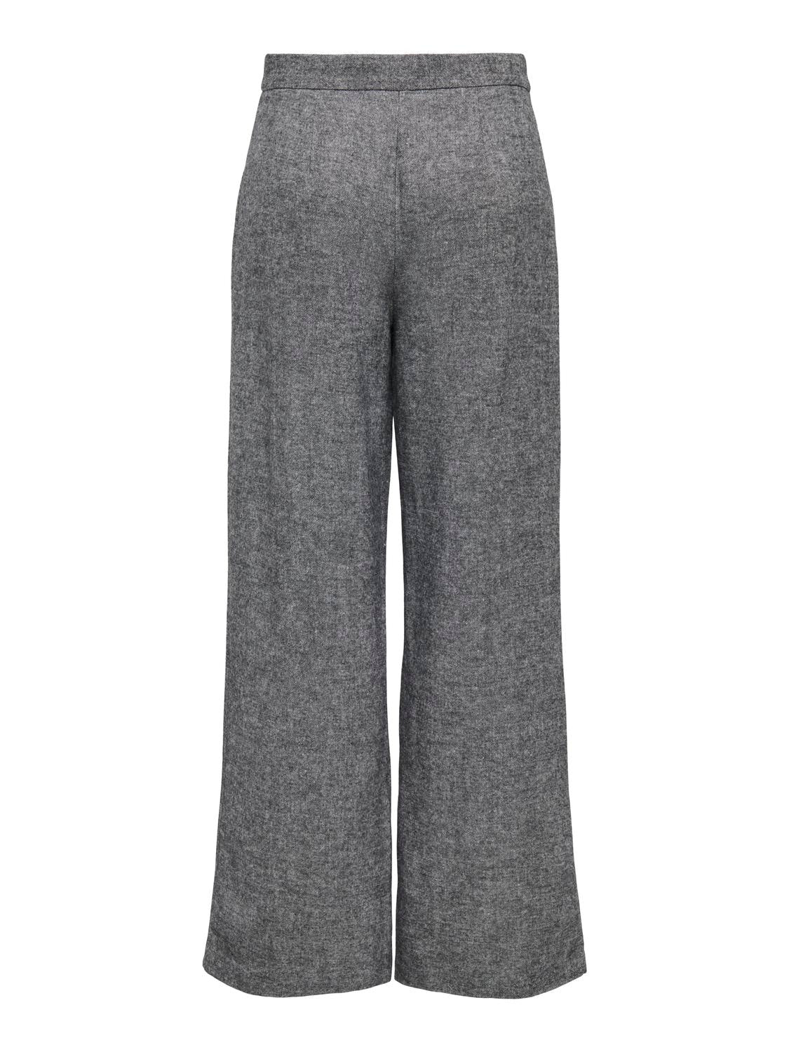 Onlbekka Life Hw Wide Wool Look Pant Tlr Grå
