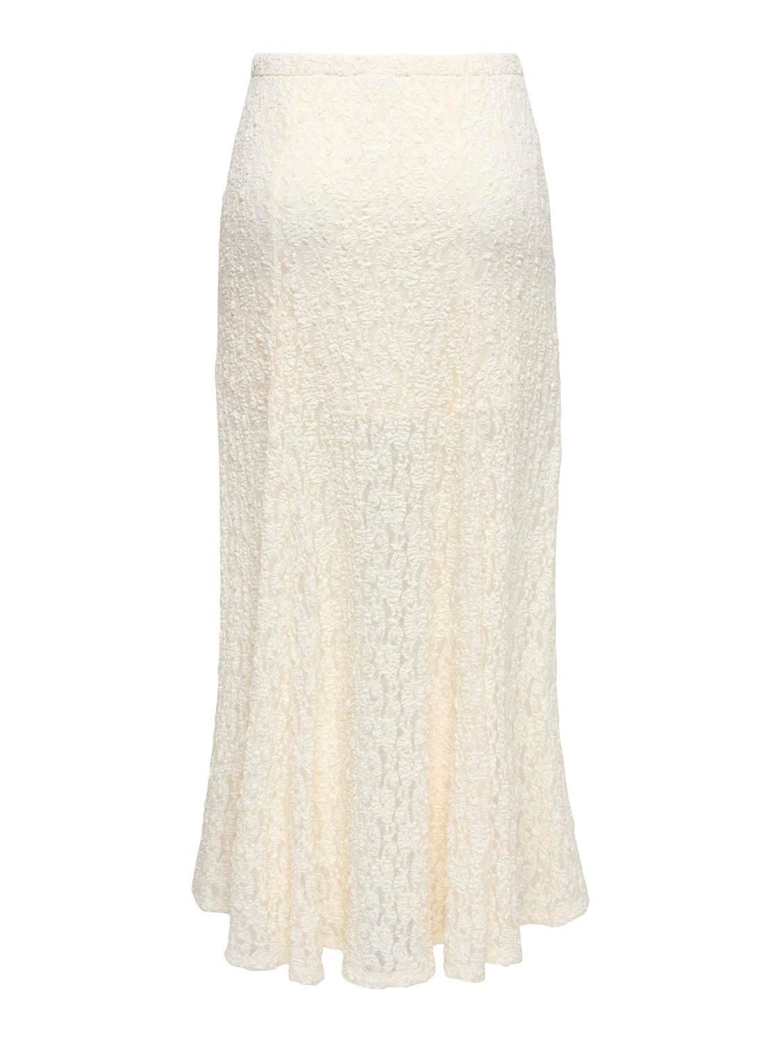 Jdygallas Long Lace Skirt Jrs Hvit