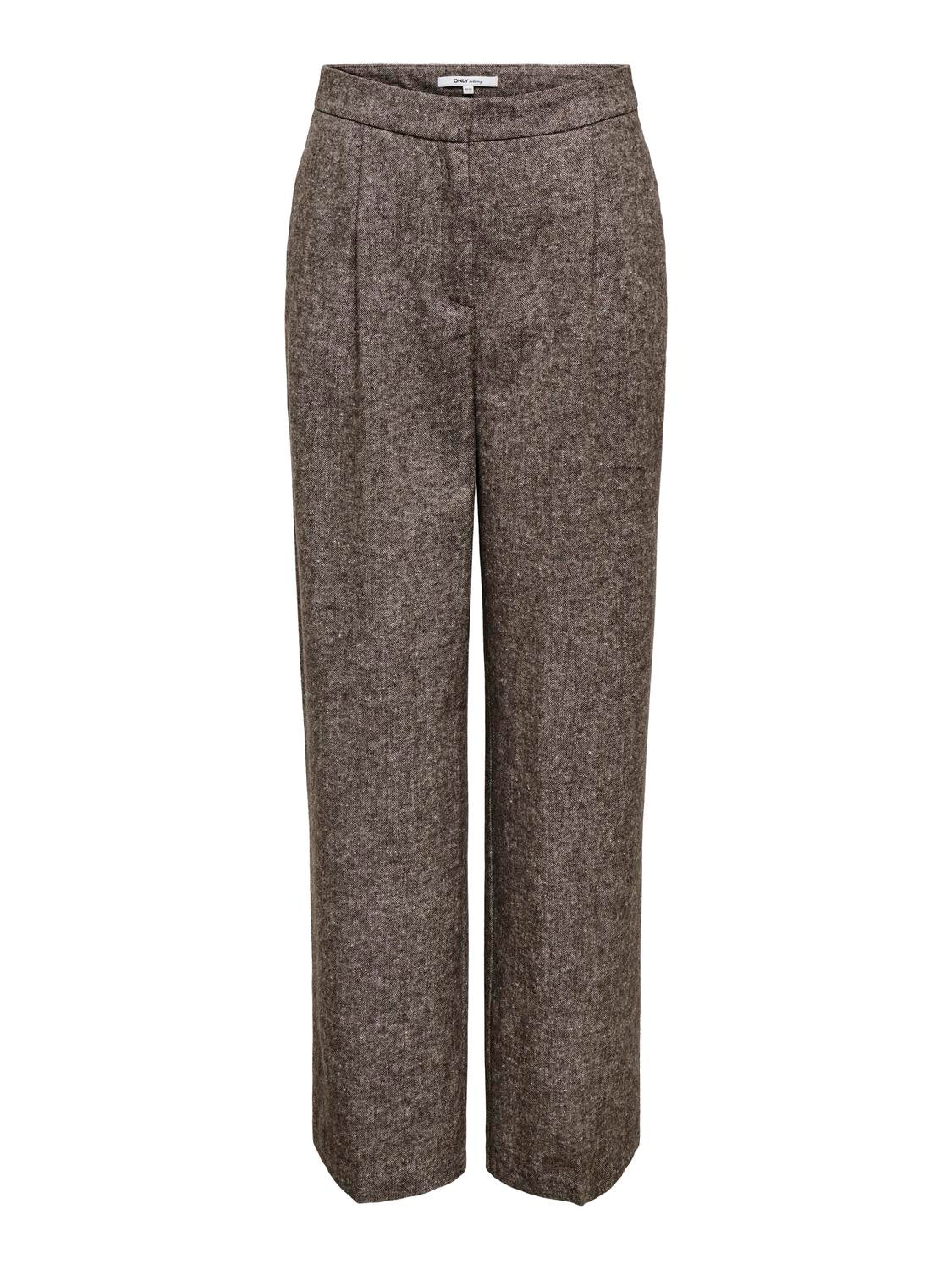 Onlbekka Life Hw Wide Wool Look Pant Tlr Sort