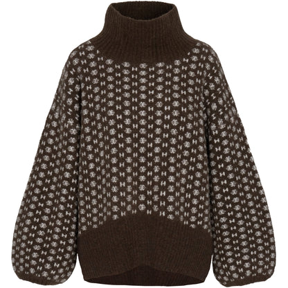 Logo sweater Brun