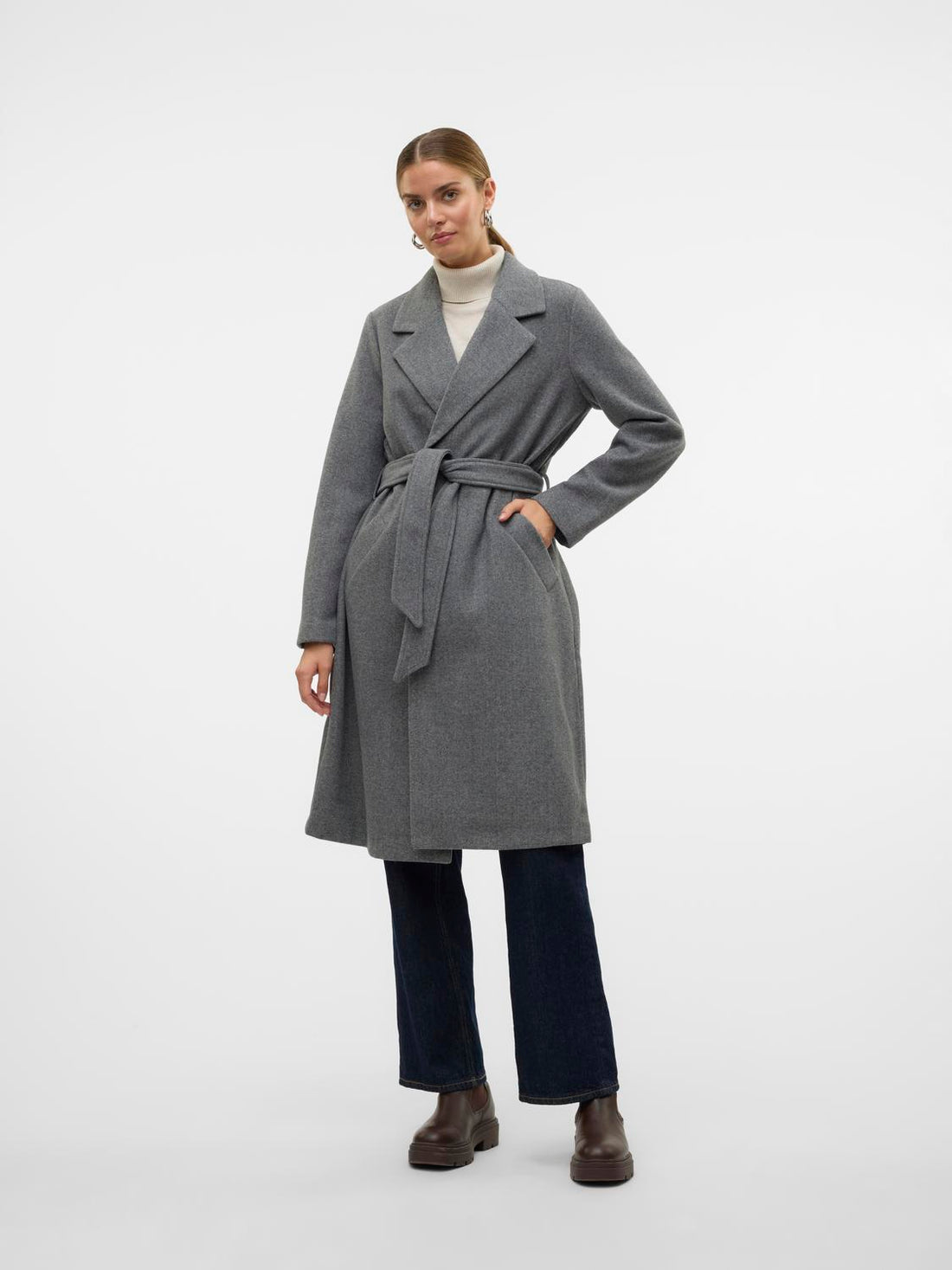 VMFORTUNEAYA LONG  COAT GA NOOS Mellomgrå
