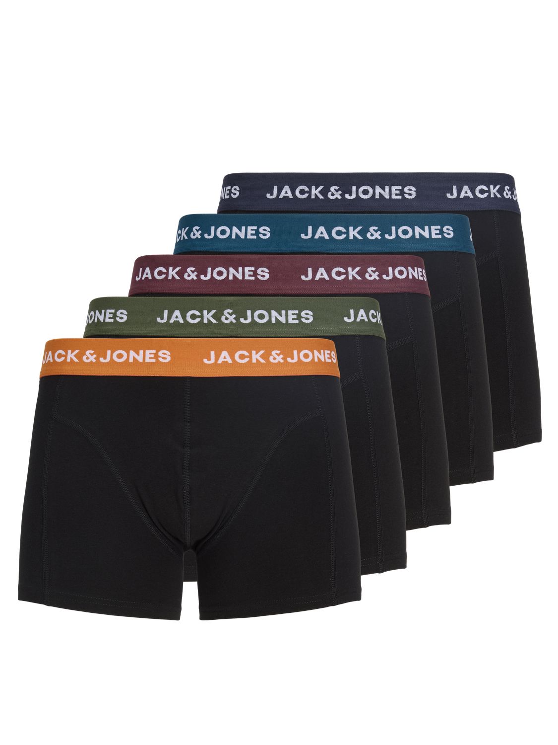 Jacoliver Solid Trunks 5 Pack Box Sort
