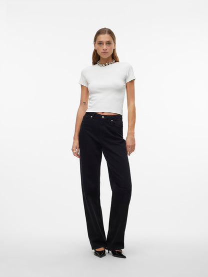 Vmchloe Ss Short Top Jrs Noos Klar Hvit