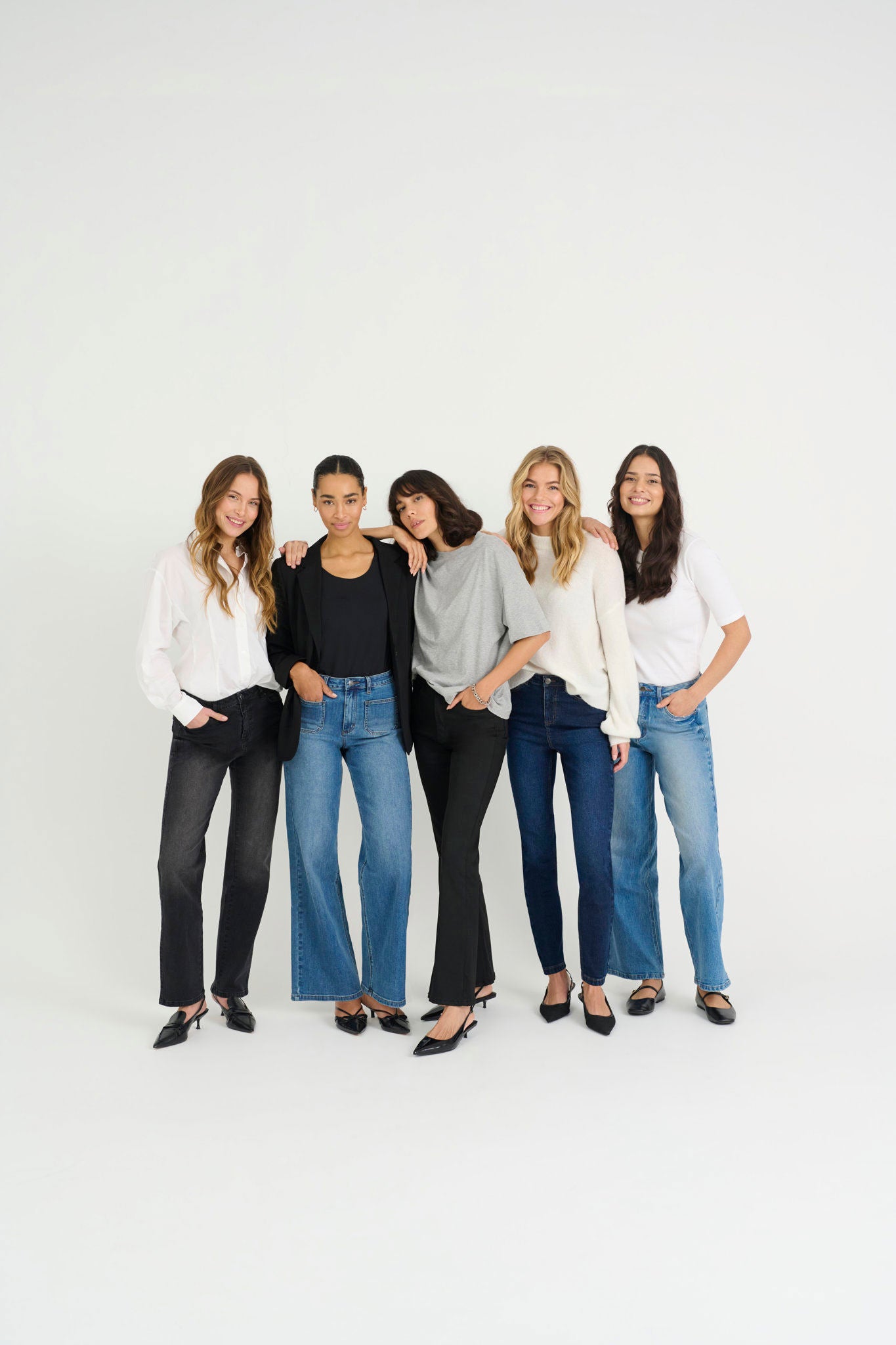 Kaforest Hw Slim Fit Jeans Sort