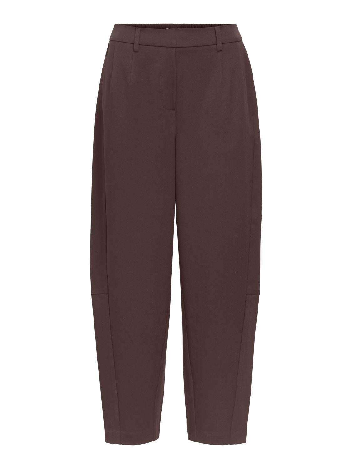 Objlisa Hw Ankle Barrel Pant Noos Brun