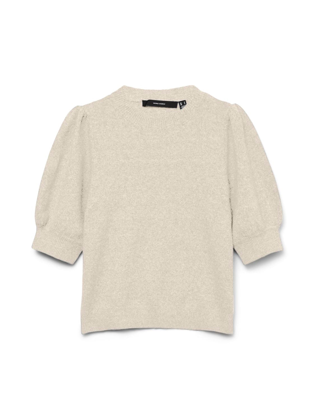 Vmdoffy 2/4 O-Neck Pullover Ga Noos Beige