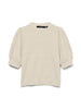 Vmdoffy 2/4 O-Neck Pullover Ga Noos Beige