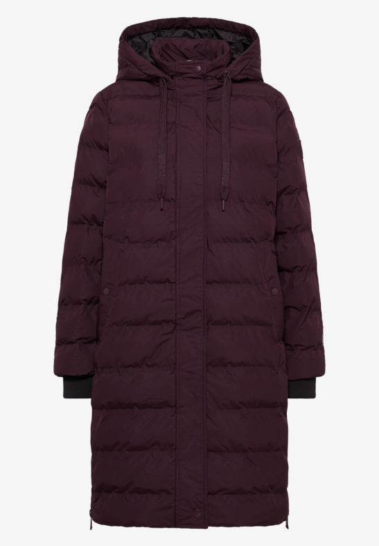WELDED LONG COAT Plomme