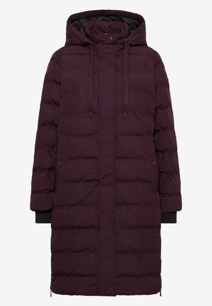 WELDED LONG COAT Plomme
