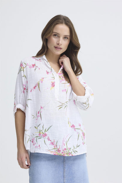 Sbalexa G Flo Blouse Hvit