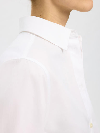 Slfester Ls Relaxed Shirt Noos Hvit