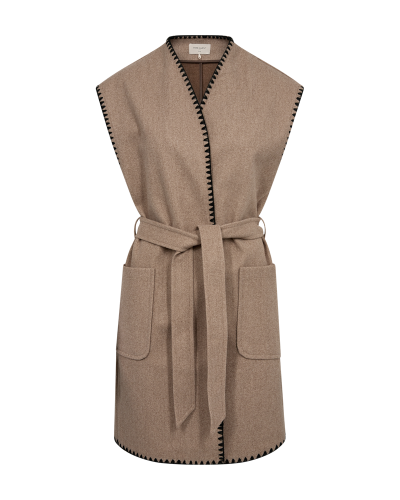 FQYANNA-WAISTCOAT Taupe