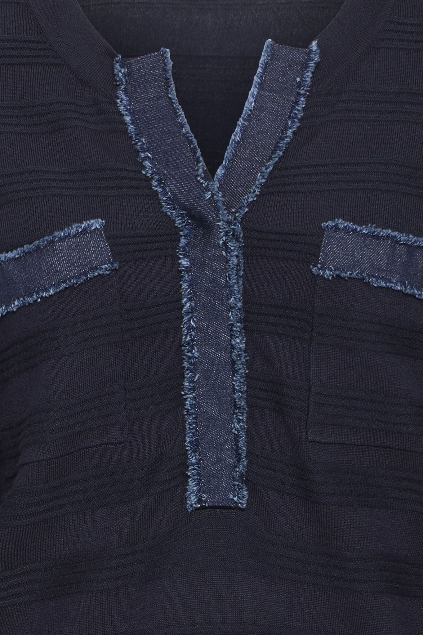 Pzsara Denim Mix Knit Blå