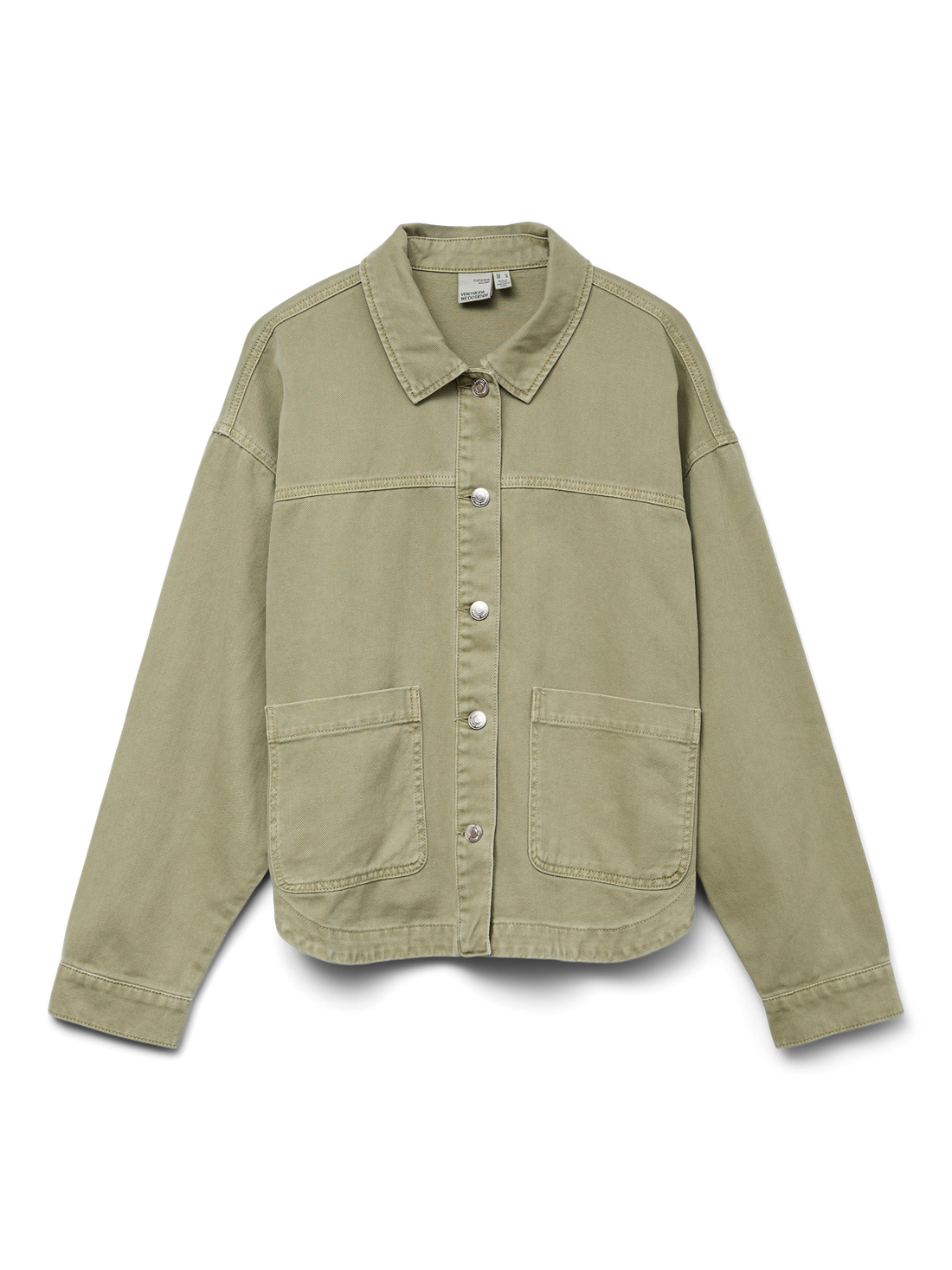 VMJAMIE LS DENIM SHACKET MIX GA NOOS Mellomgrønn