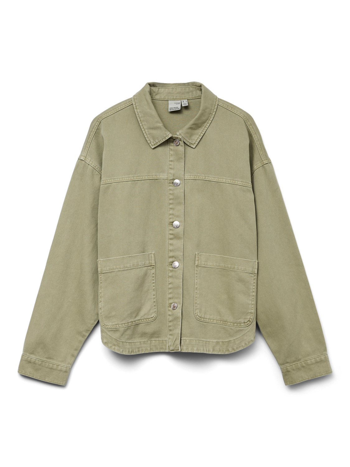 VMJAMIE LS DENIM SHACKET MIX GA NOOS Mellomgrønn