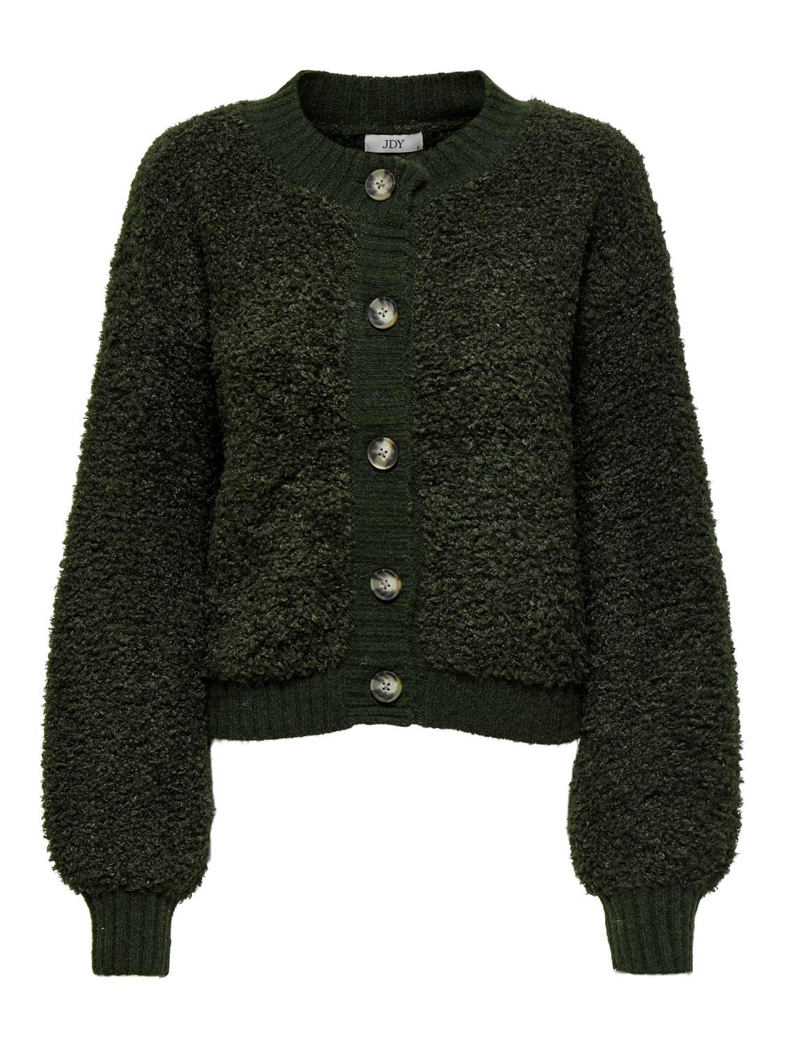 Jdyeira Life L/s Oneck Cardigan Knt Noos Mørkegrønn