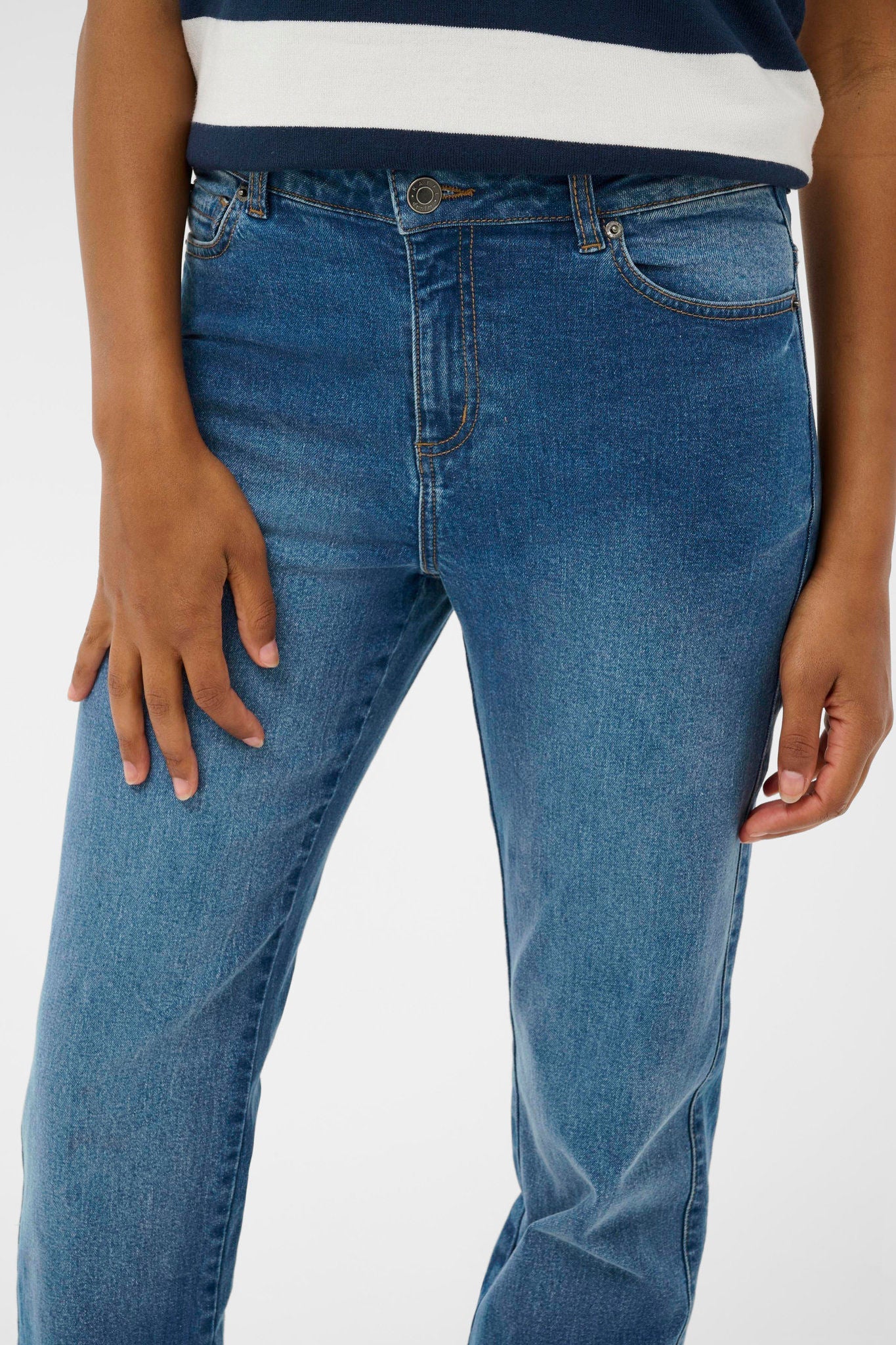 Kamaris Reg Fit Jeans Blå