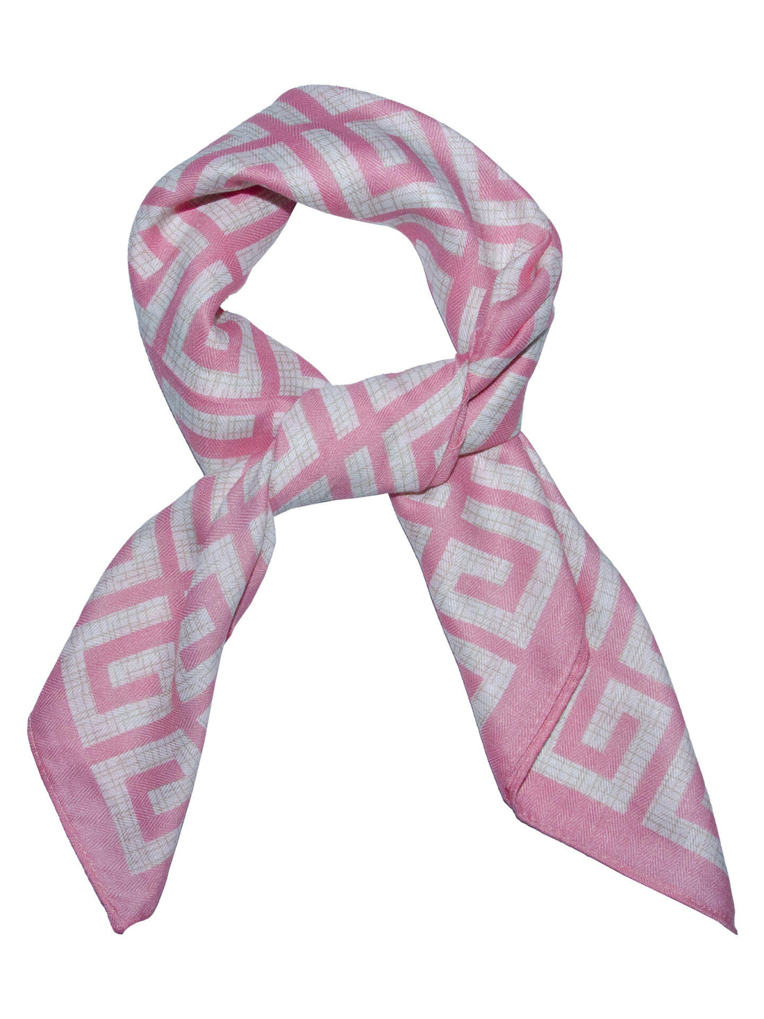 skjerf m/mønster Rosa