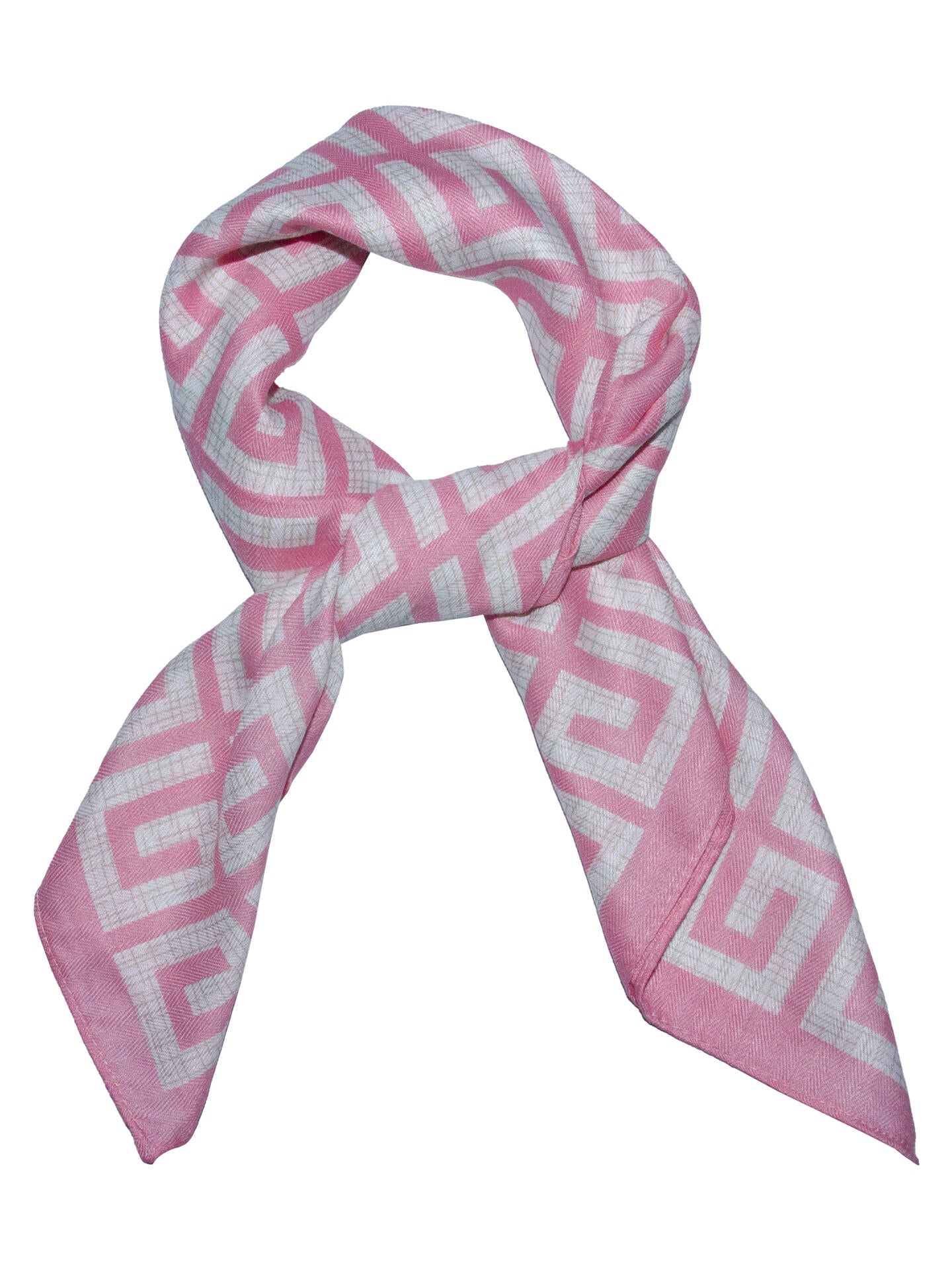 skjerf m/mønster Rosa