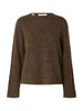 Slwlulu New Ls Knit O-Neck Noos Brun