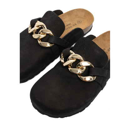 FENIA NUBUCK SANDAL Svart